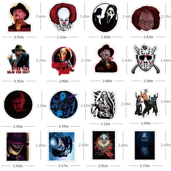 15 horror movie stickers - Picture 3 of 5